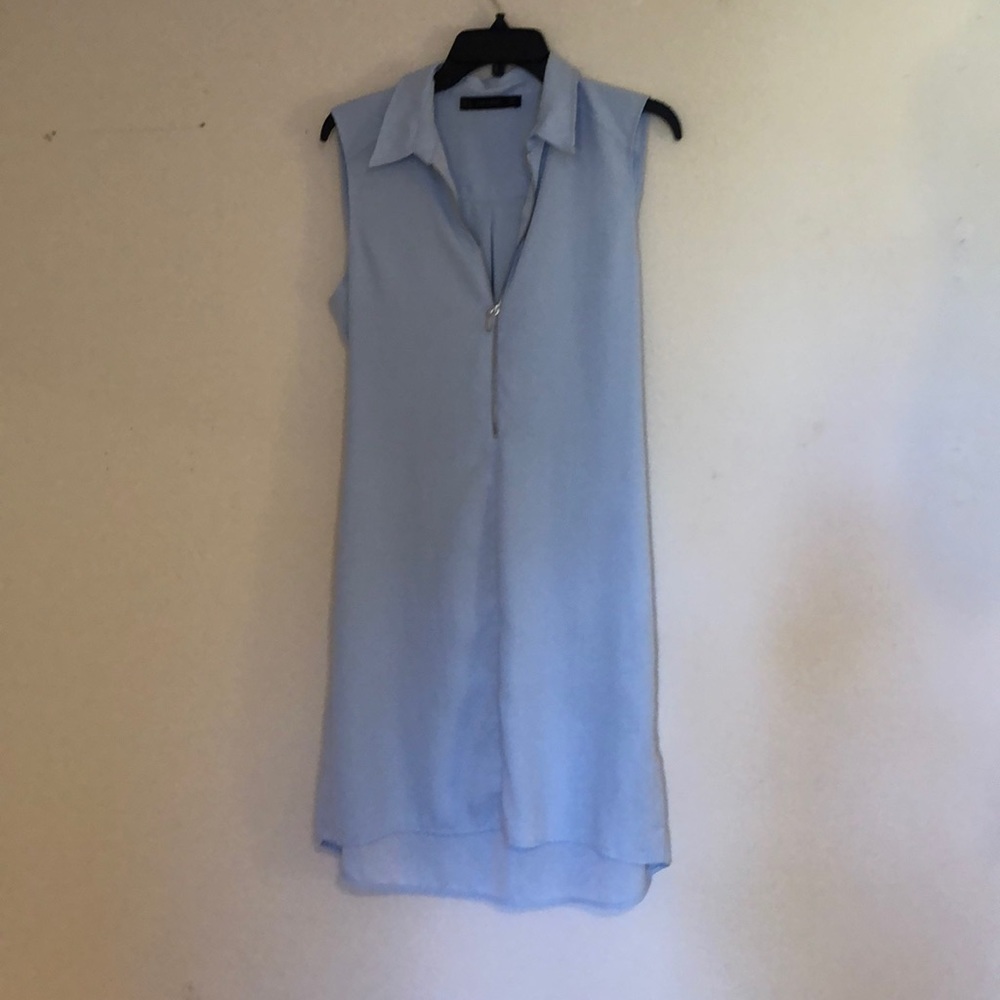 Zara quarter zip mini dress